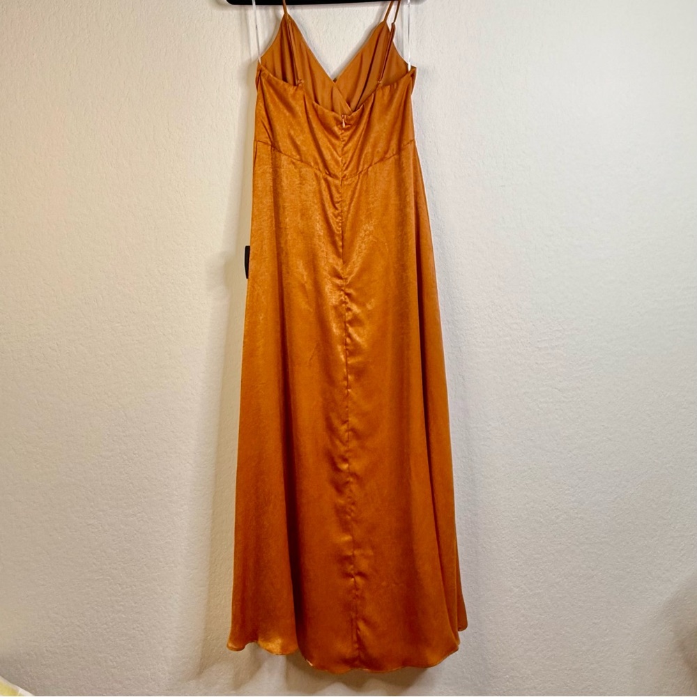 NWT Lulus Constantine Satin Maxi Dress Women’s Sz XL - Picture 7 of 11